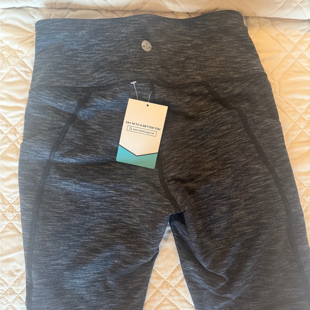 NWT Heathyoga Sm Bike Shorts with side pockets